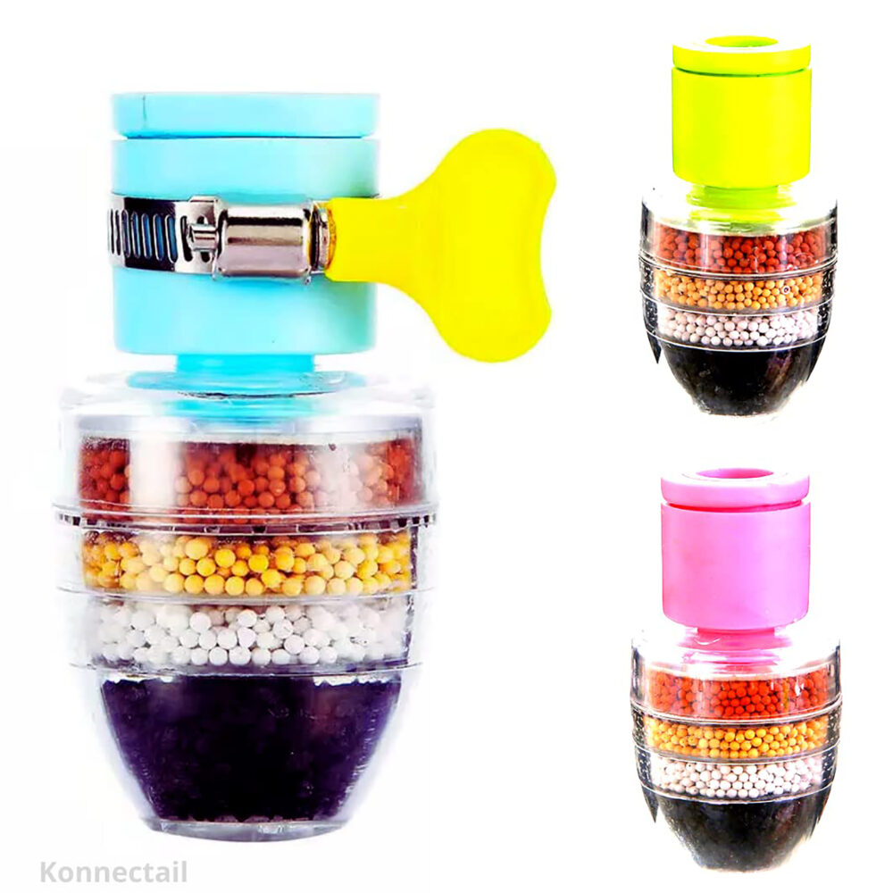6 Layer Coconut Carbon Home Kitchen Faucet Tap Water Clean Purifier Filter Cartridge