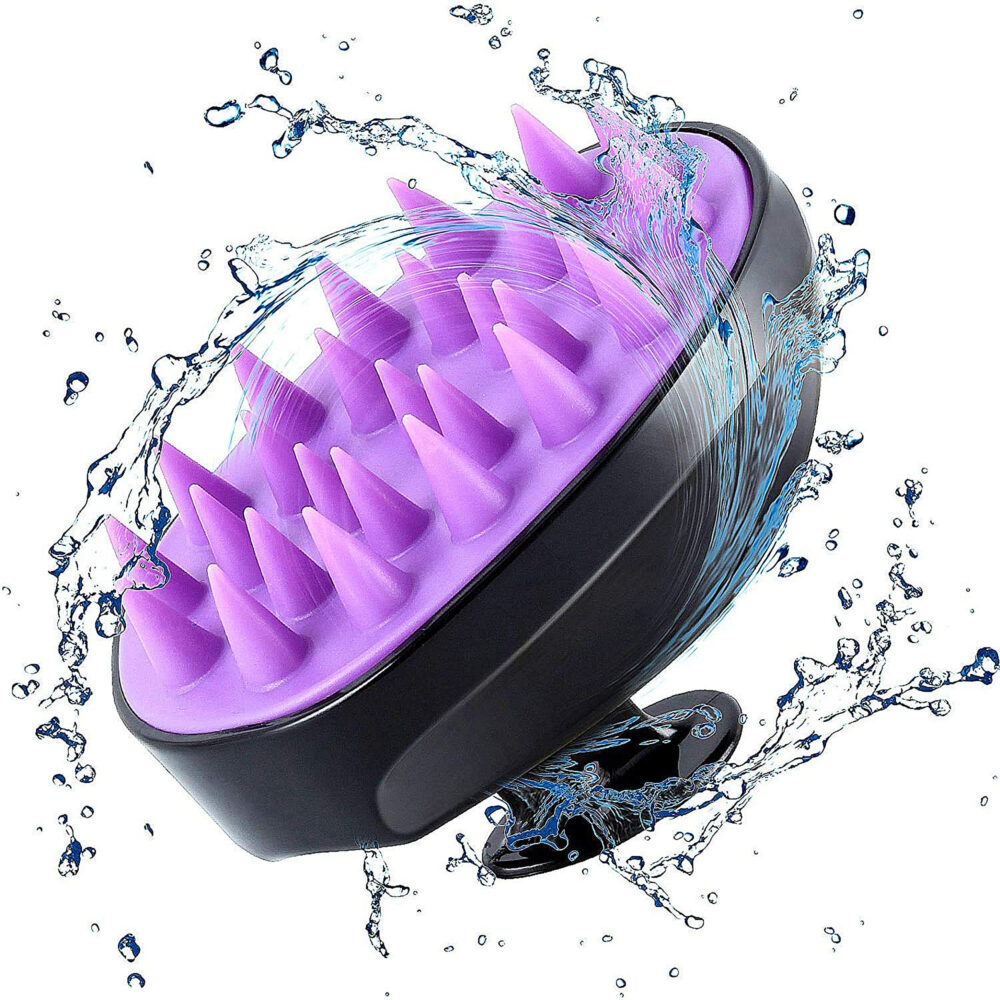 Soft Silicone Bristles Scalp Massager (colour may vary)