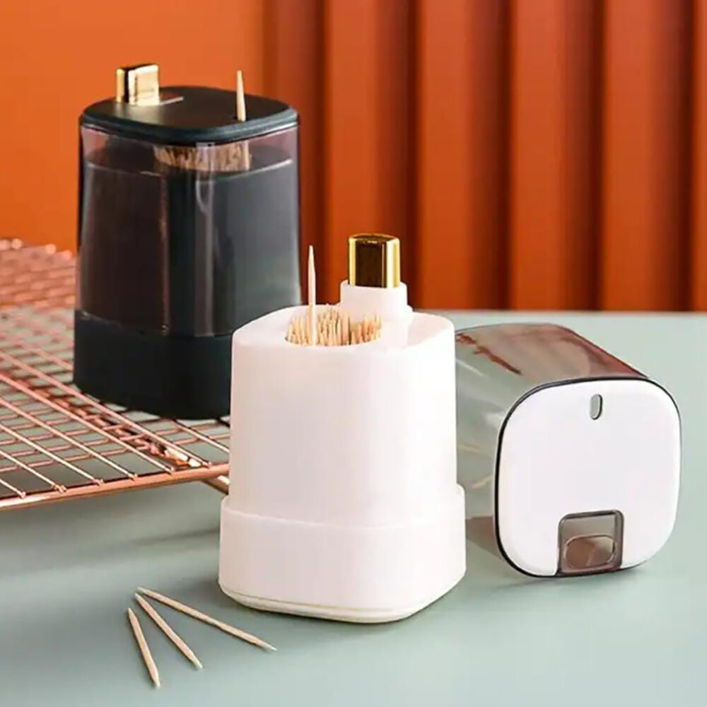 Pop-Up Toothpick Holder Portable Household Table Toothpick Container