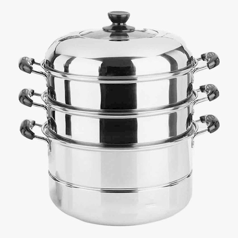 Stainless Steel 3 layer Multipurpose Momo Pot Steamer 24 Cm