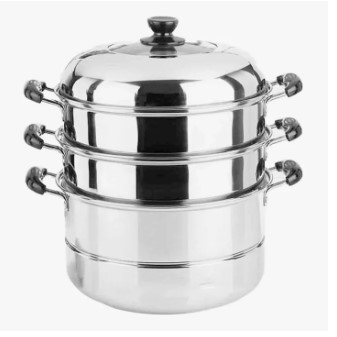 Stainless Steel 3 layer Multipurpose Momo Steamer 24 Cm