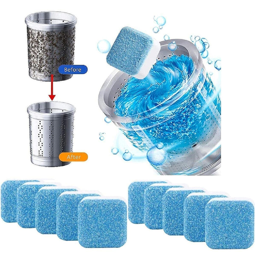 Washing Machine Tub Clean Effervescent Tablet - 12 Pcs