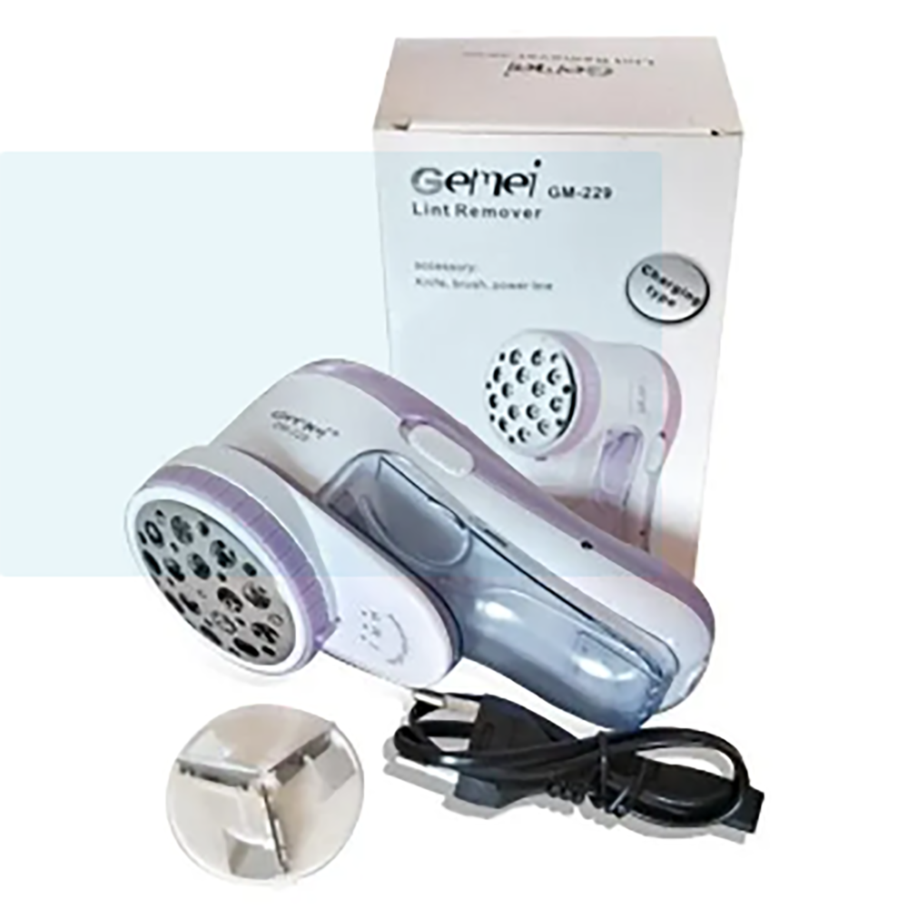 Gemei Gm-229 Rechargeable Lint Remover With Extra Blades For All Woolens Sweaters, Blankets, Jackets, Carpet