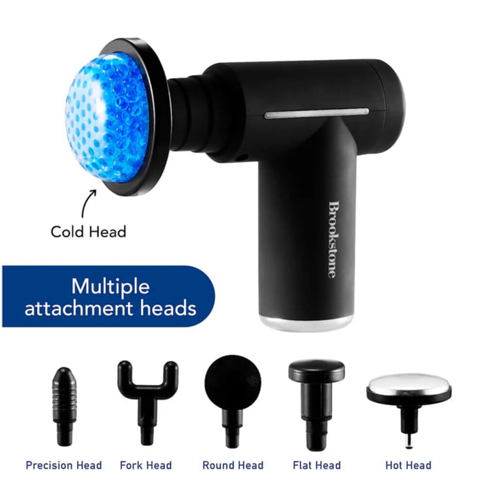 MDHL Massage Gun For Deep Tissue Percussion Muscle Pain Relief Hot and Cold 6 Massage Head Digital Display With Touch Sensor ||