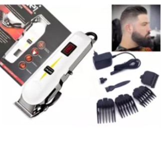 Geemy GM-6008 Hair Clipper Rechargeable Electric LCD Display Trimmer